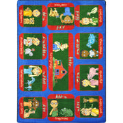 Signs on the Farm 10'9" x 13'2" area rug in color Multi
