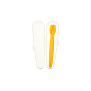 Silicone baby spoon with travel case /Mango
