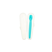 Silicone baby spoon with travel case /Aqua