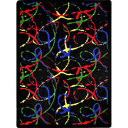 Silly String 5'4" x 7'8" area rug in color Multi