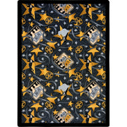 Silver Screen 7'8" x 10'9" area rug in color Charcoal