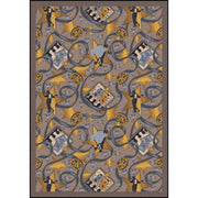 Silver Screen 10'9" x 13'2" area rug in color Taupe