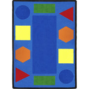 Sitting Shapes 10'9" x 13'2" area rug in color Multi