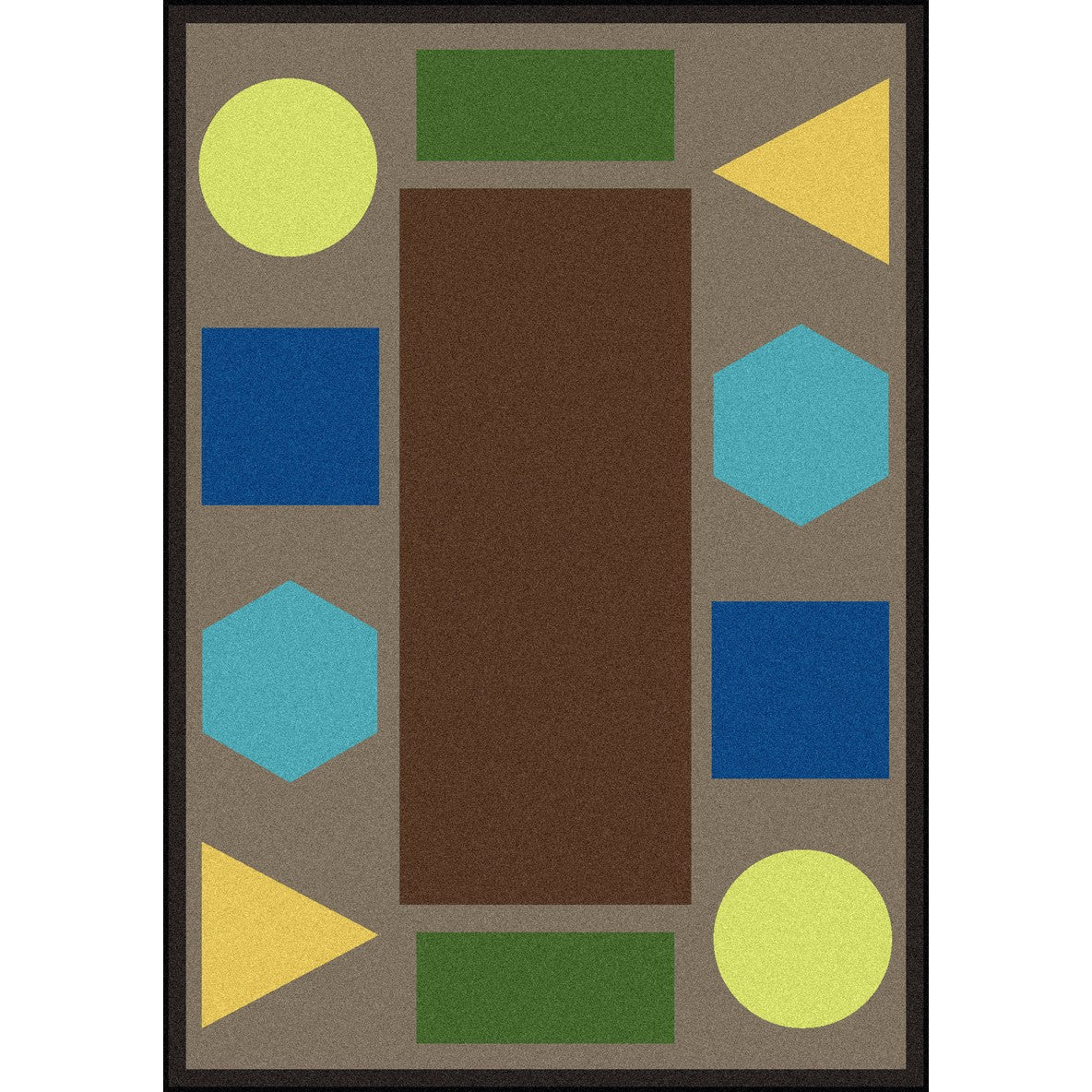 Sitting Shapes 10'9" x 13'2" area rug in color Earthtone