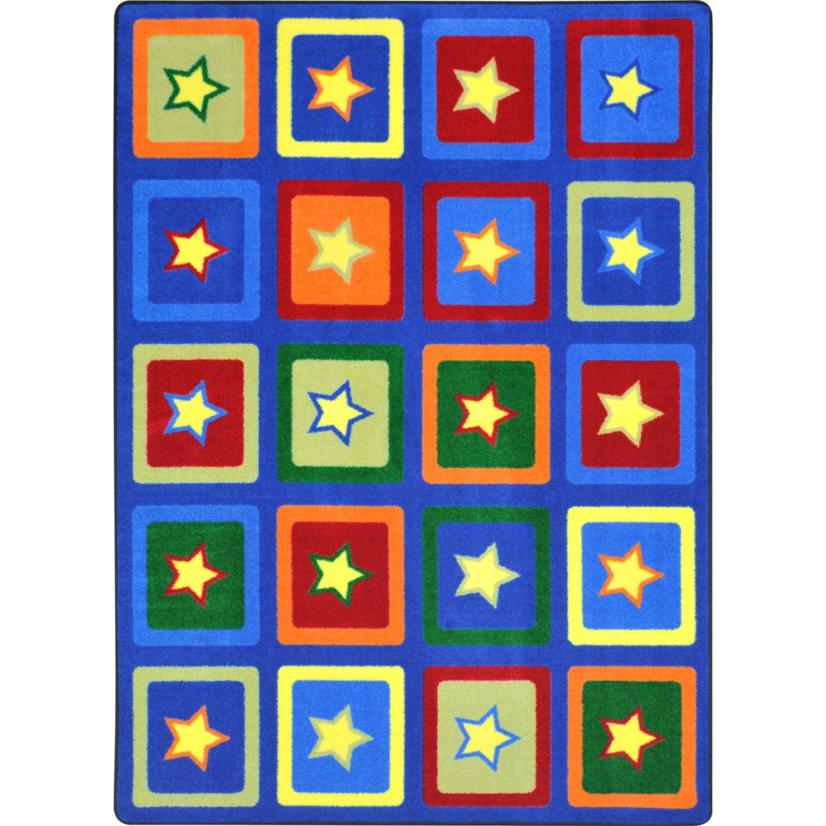 Sitting Stars 5'4" x 7'8" area rug in color Multi