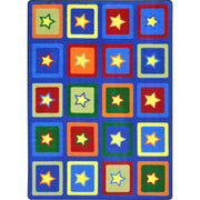 Sitting Stars 10'9" x 13'2" area rug in color Multi