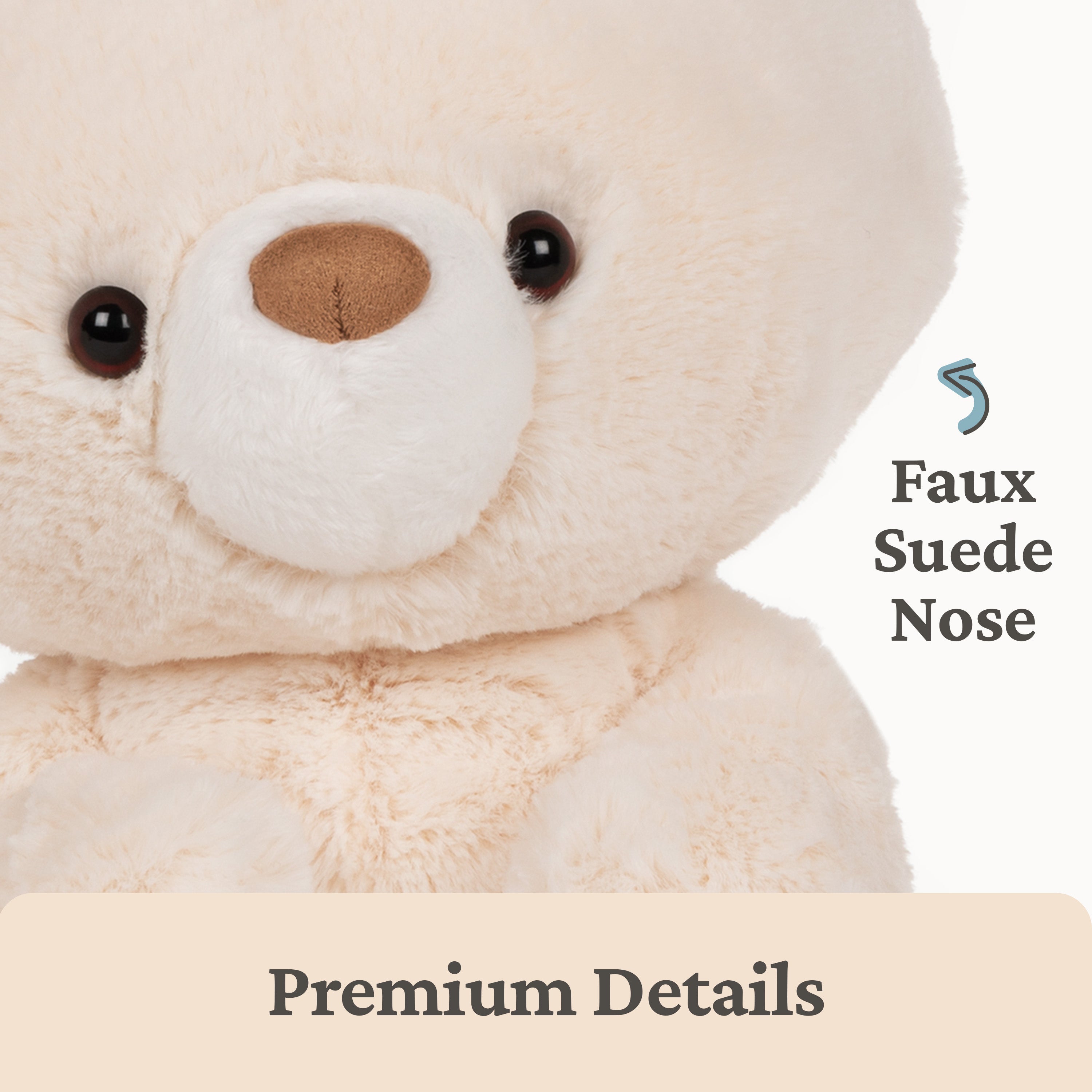 GUND Kai Teddy Bear, Premium Plush Toy Stuffed Animal for Ages 1 & Up, Vanilla/Cream, 12"