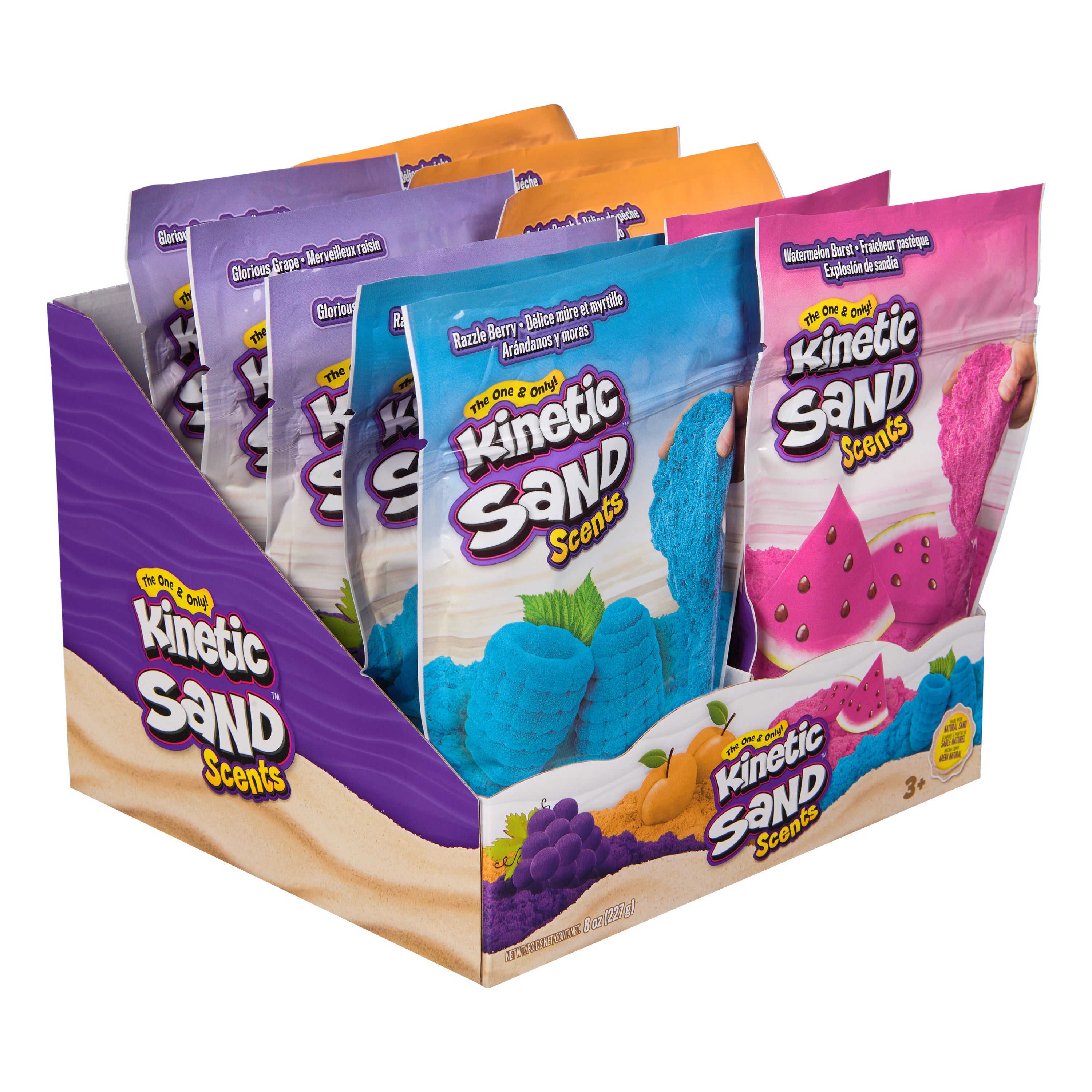 Kinetic Sand, 8oz Scented Play Sand Styles May Vary, Sensory Toys for Kids Ages 3 and up