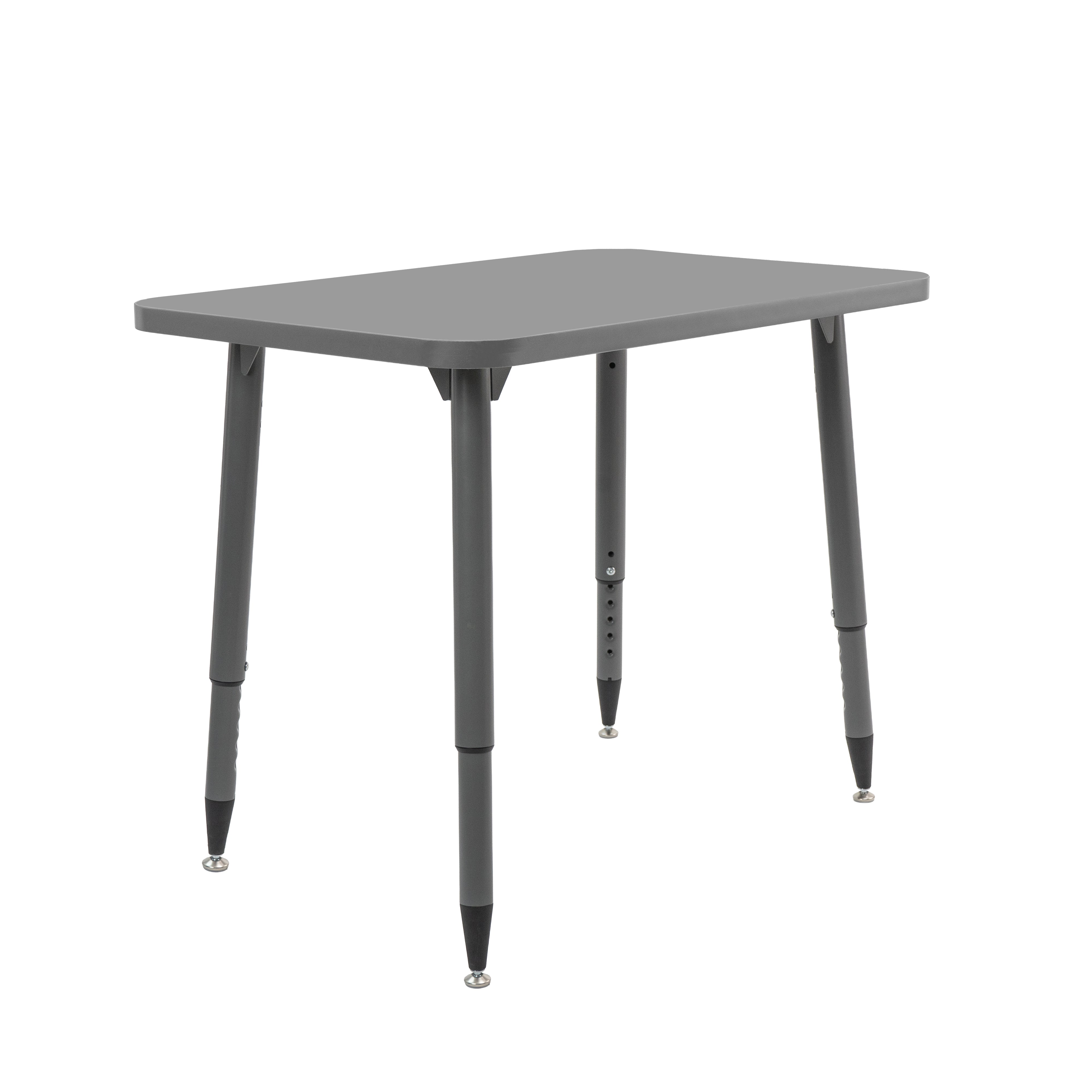 Adapte 24" x 36" Rectangle Thermofused Activity Table with Adjustable Tapered Legs - North Sea/North Sea