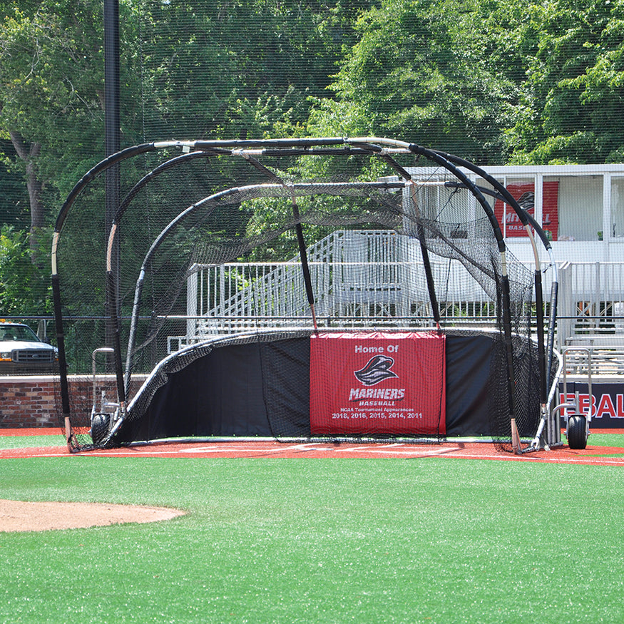 Batting Cage - Skirt Drop with Digital Graphic