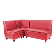 Kid Comfort Collective Modular L-Shaped Seating, 3-Piece Set - Red