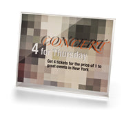 Sign Holder, Slanted Horizontal, 11"W x 8 1/2"