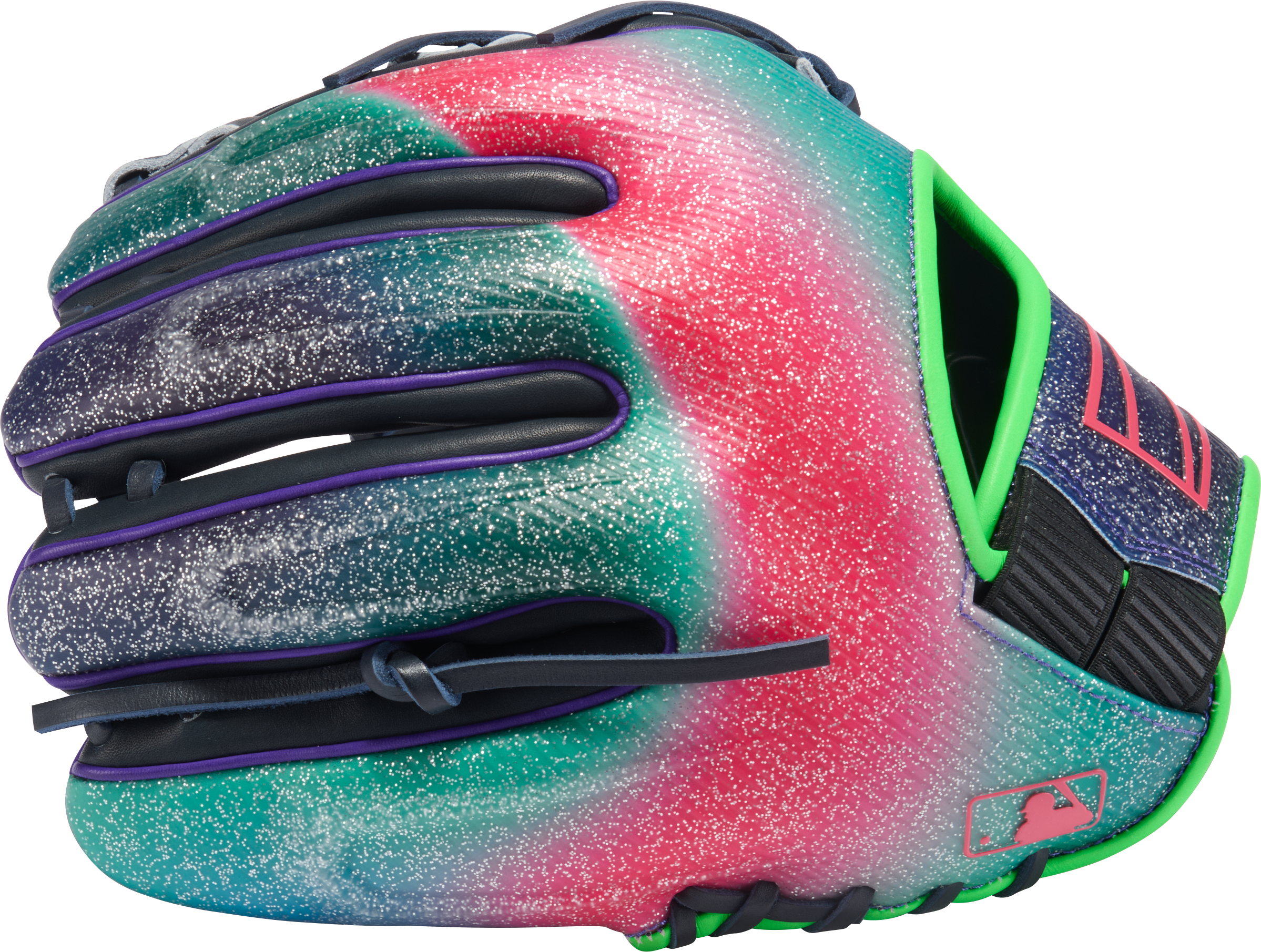 Rawlings Rev1X Series 11.75-Inch Baseball Glove - Right Hand Thrower - Navy/Purple/Optic
