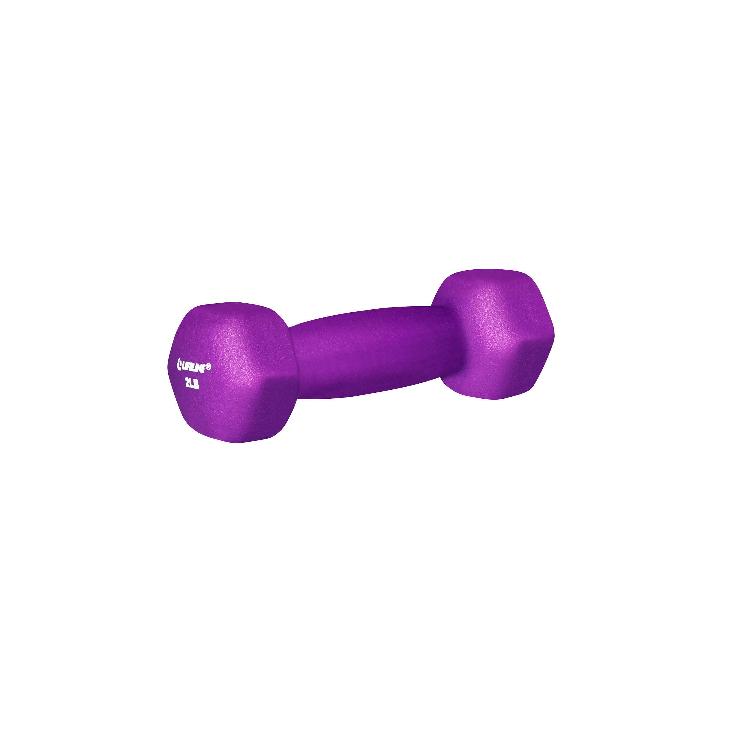 2Lb Hex Neoprene Dumbbell - Purple