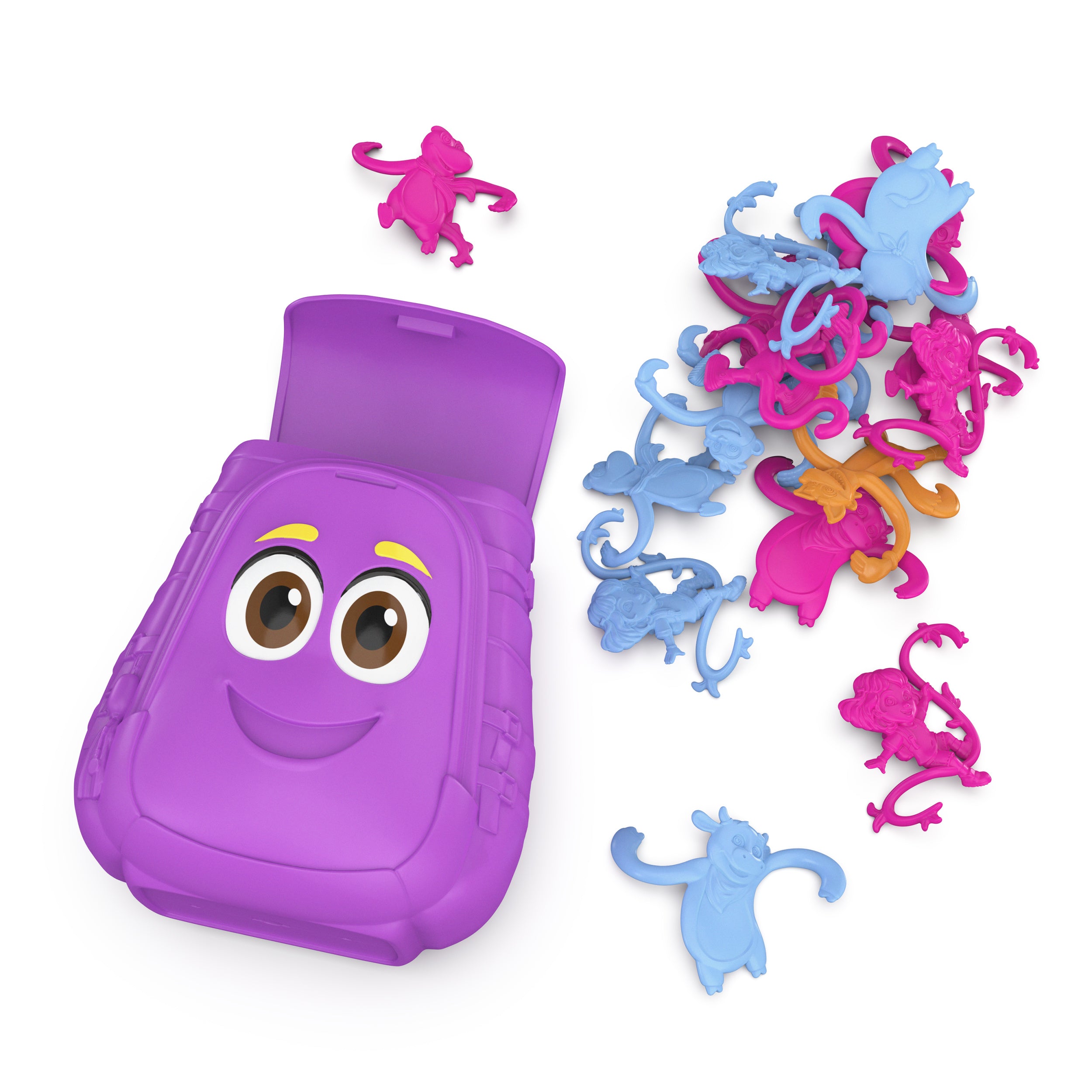 Spin Master Games, Dora the Explorer Barrel of Monkeys, Classic Linking Game in Backpack Storage Case, Easy Activity Toy for Preschoolers, Fun for Kids & Family, 1-4 Players, for Ages 3 & Up