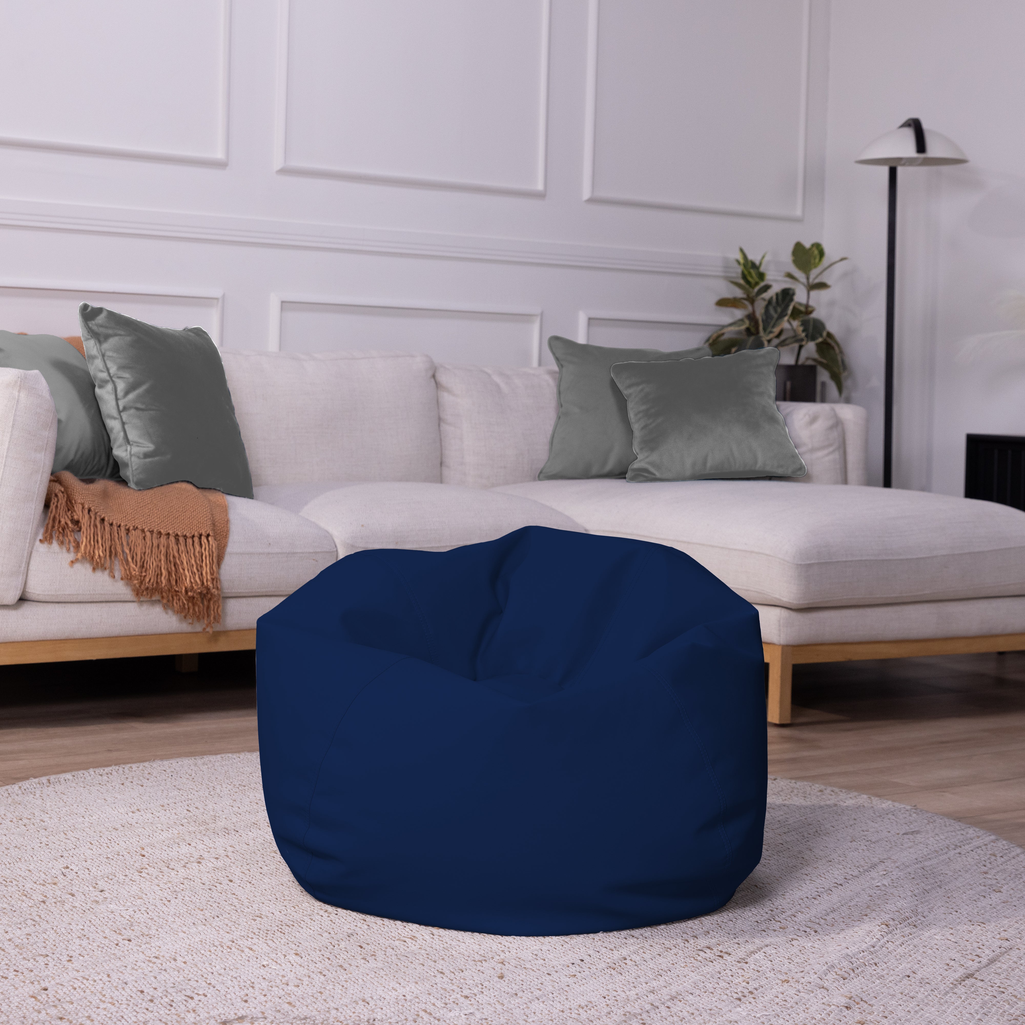 30" Round Vinyl Bean Bag - Eclipse