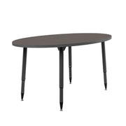 Adapte 30" x 60" Oval Thermofused Activity Table with Adjustable Tapered Legs - Cosmic Strandz/North Sea