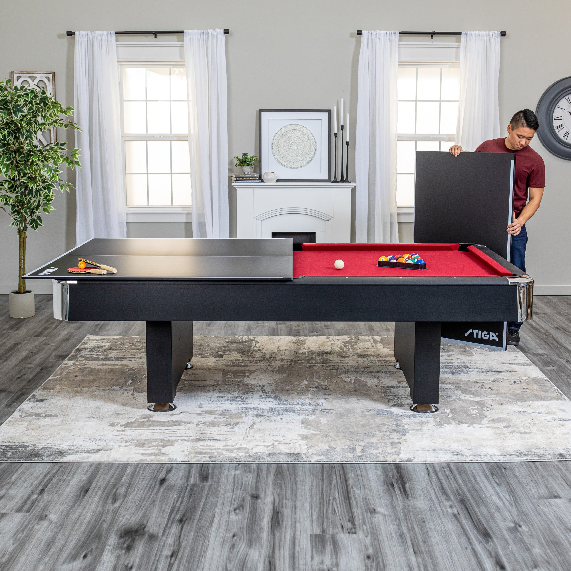 STIGA 4-Piece Table Tennis Conversion Top