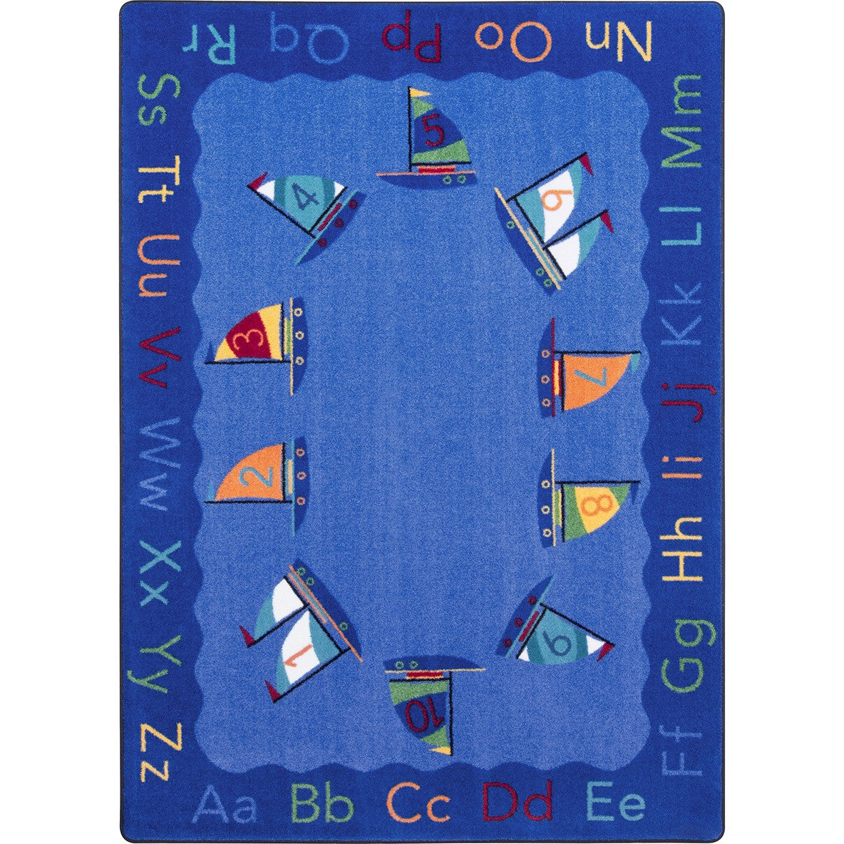 Smooth Sailing 7'8" x 10'9" area rug in color Multi