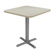 30" x 30" Square Cafe Bistro Table - Asian Sand/Silver