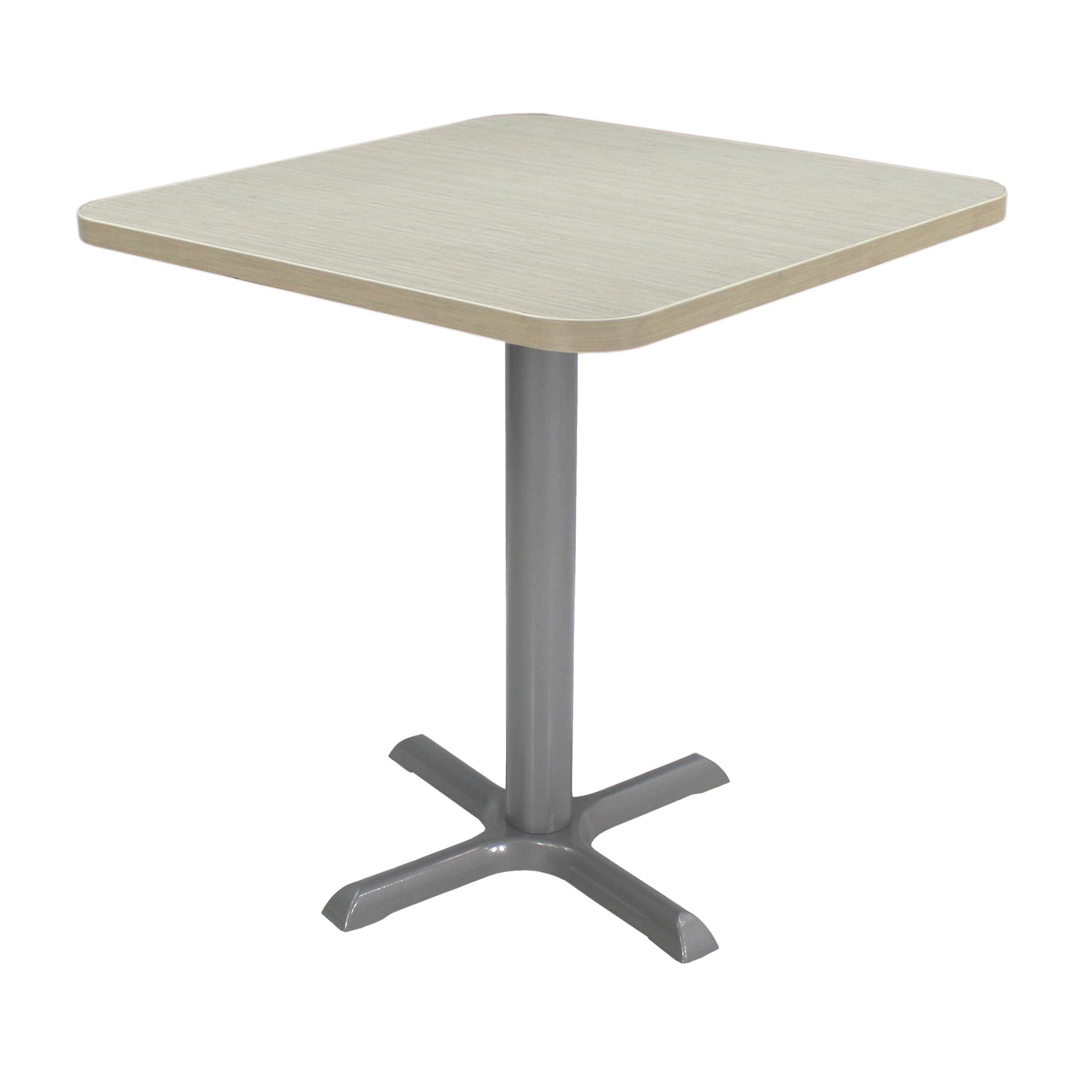 30" x 30" Square Cafe Bistro Table - Asian Sand/Silver