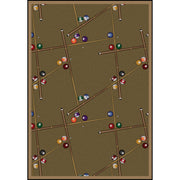 Snookered 3'10" x 5'4" area rug in color Dark Dust