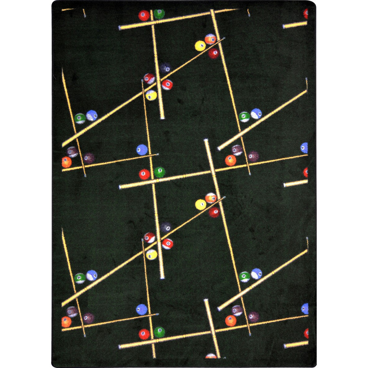 Snookered 3'10" x 5'4" area rug in color Emerald