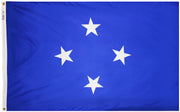 Micronesia Flag 3x5 ft. Nylon SolarGuard Nyl-Glo 100% Made in USA to Official Design Specifications.