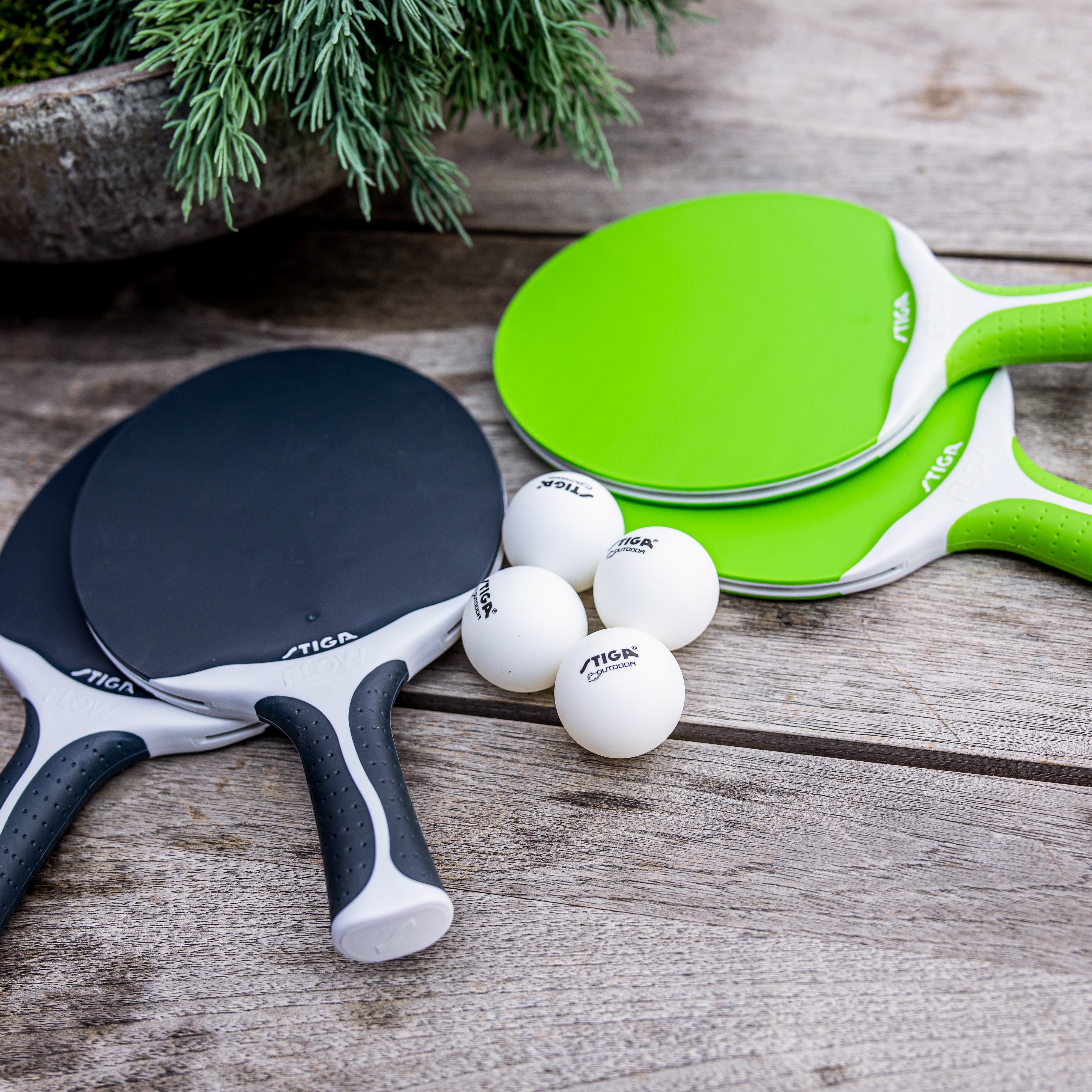 STIGA Flow Outdoor Racket - Green