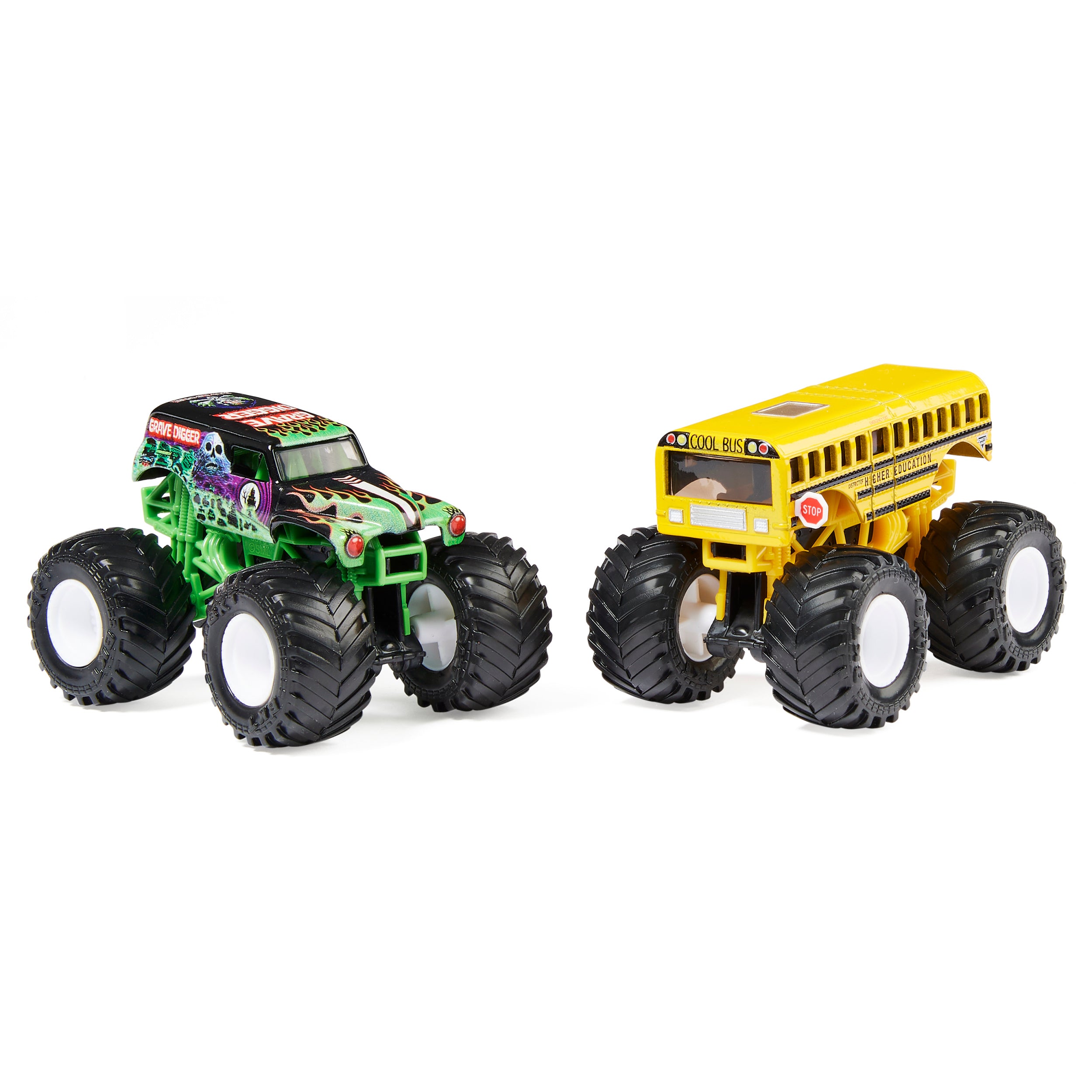 Monster Jam, Official 1:64 Scale Die-Cast Monster Trucks 2-Pack Style May Vary