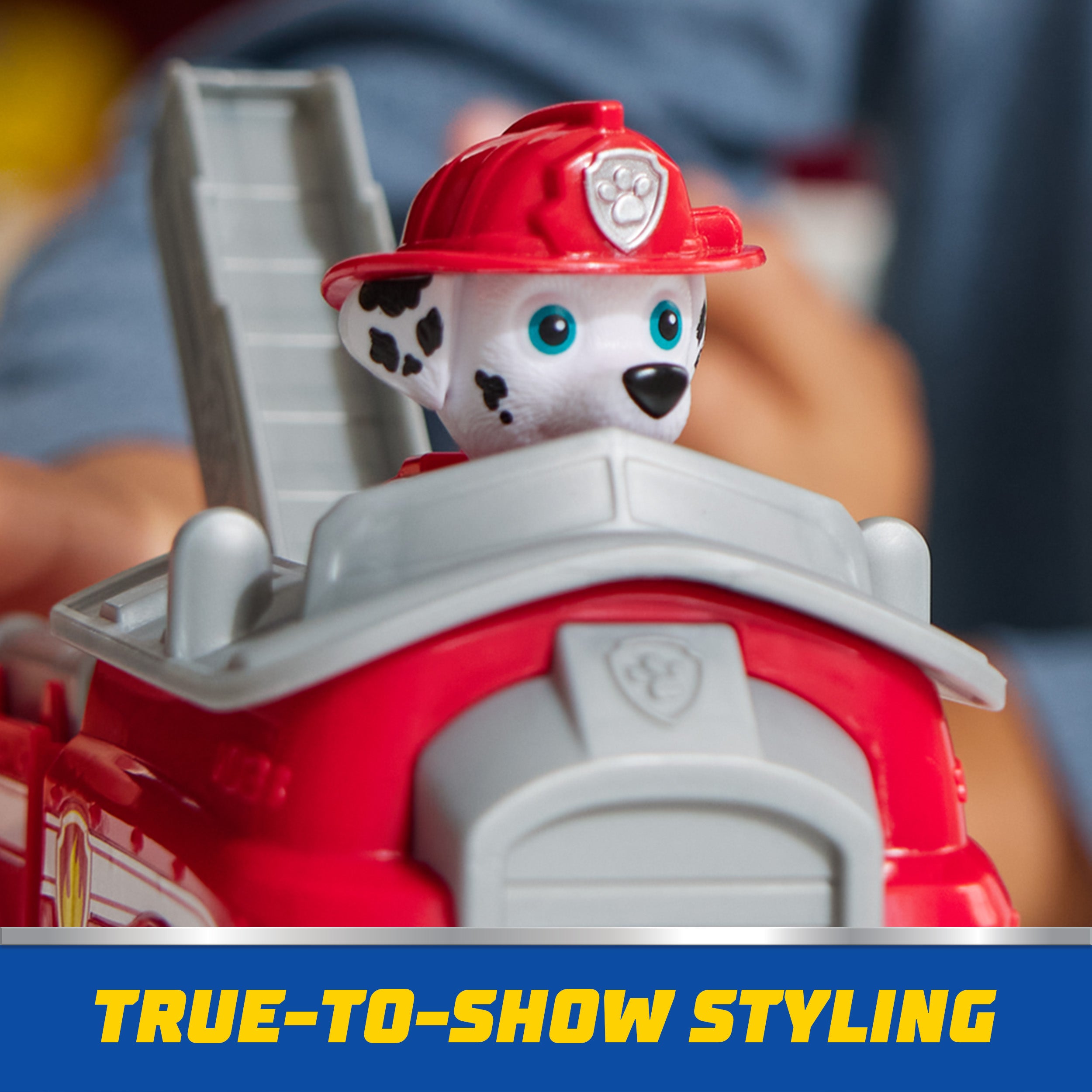 PAW Patrol, Marshall’s Firetruck, Toy Vehicle with Collectible Action Figure, Sustainably Minded Kids Toys for Boys & Girls Ages 3 and Up