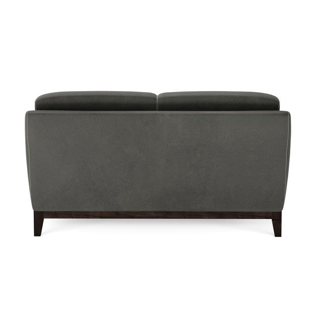 OfficeSource Harper Loveseat - Smoke PU Leather
