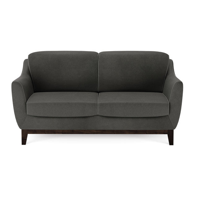 OfficeSource Harper Loveseat - Smoke PU Leather