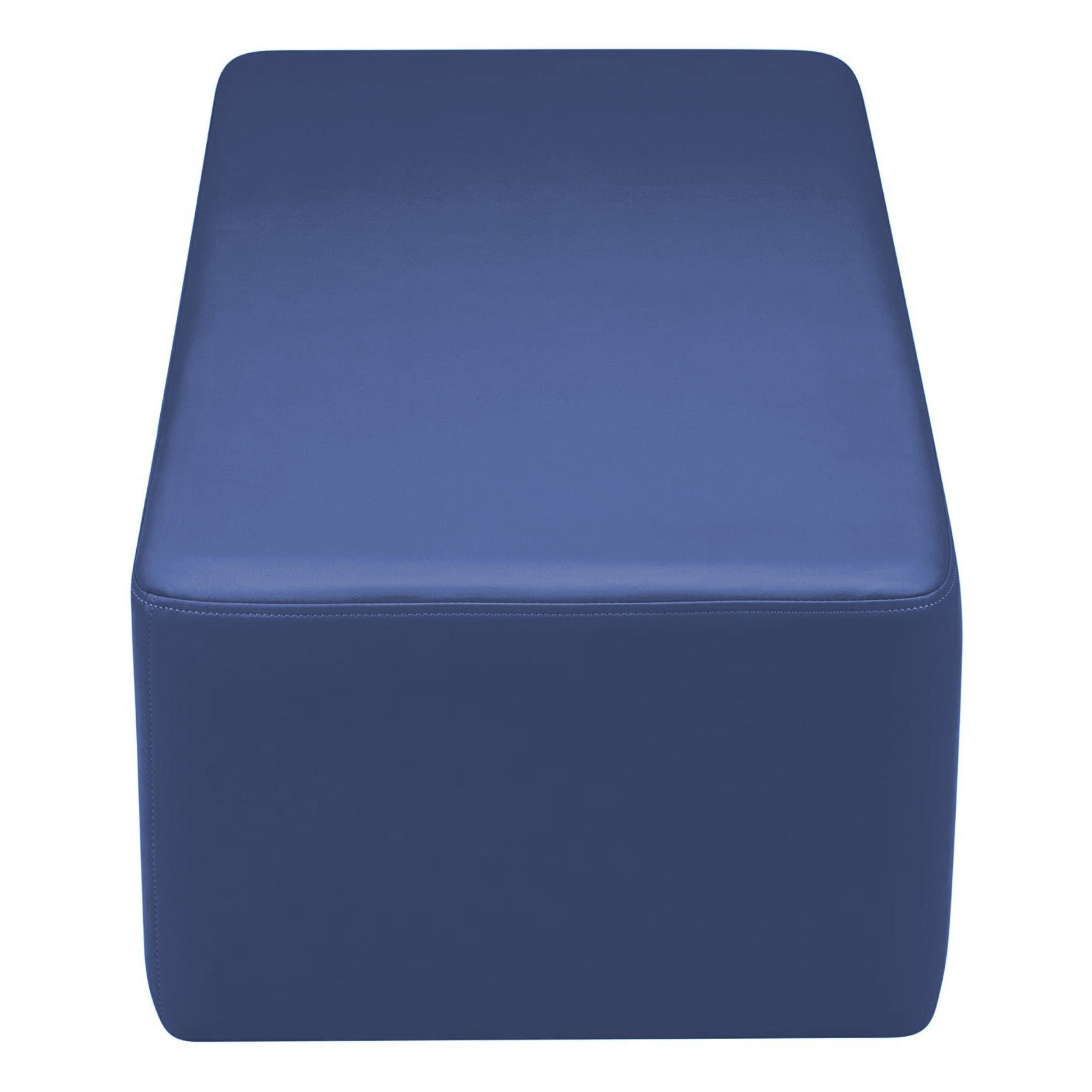 Pro Series Upholstered Rectangle Ottoman 12" Height - Navy