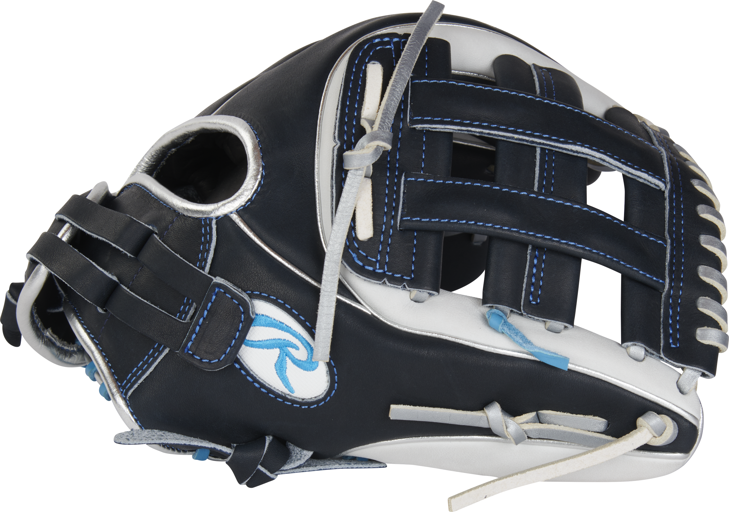 Rawlings Heart Of The Hide Series 11.75-Inch Softball Glove - Right Hand Thrower - Navy/White