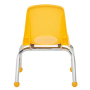 10" Stack Chair with Ball Glides - Yellow