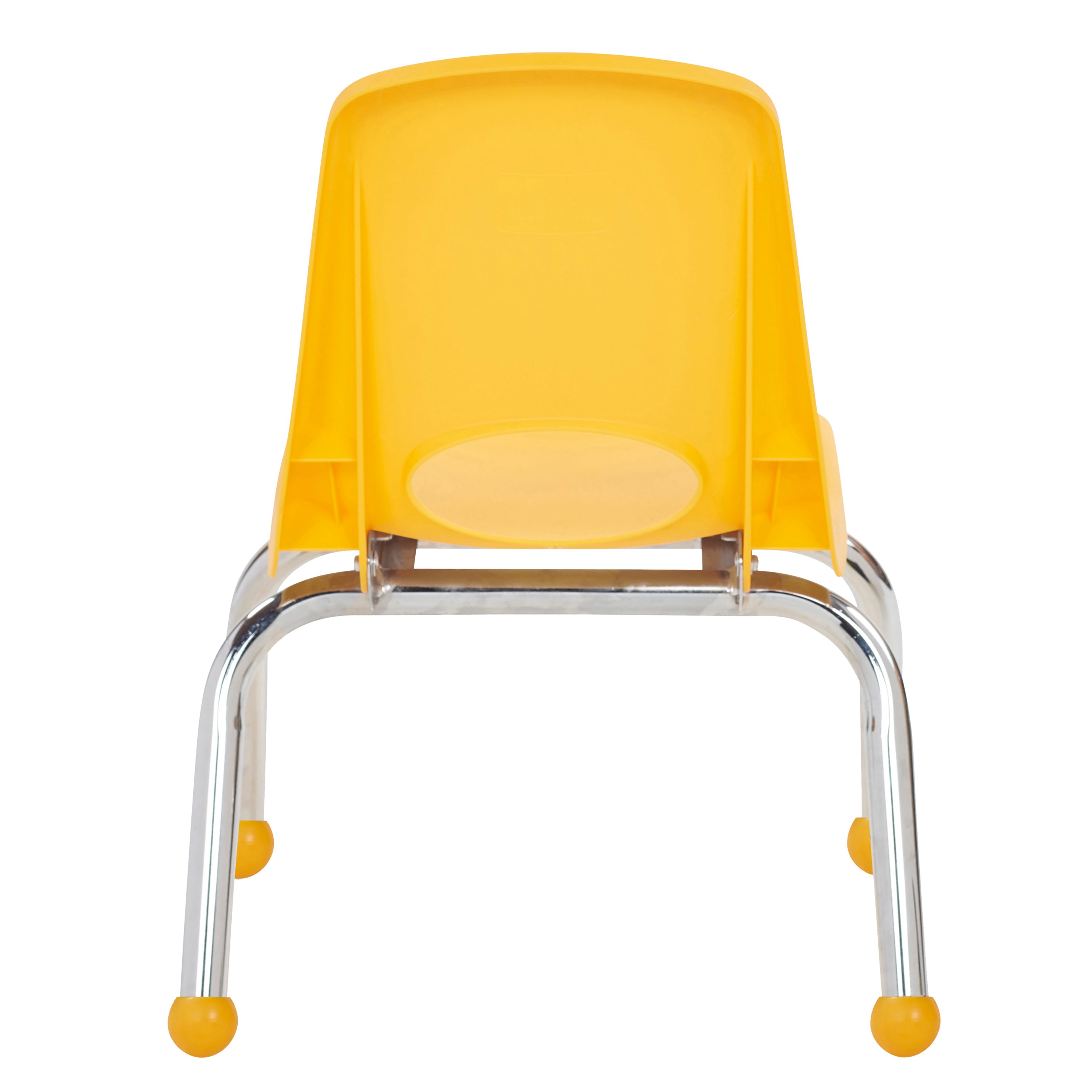 10" Stack Chair with Ball Glides - Yellow
