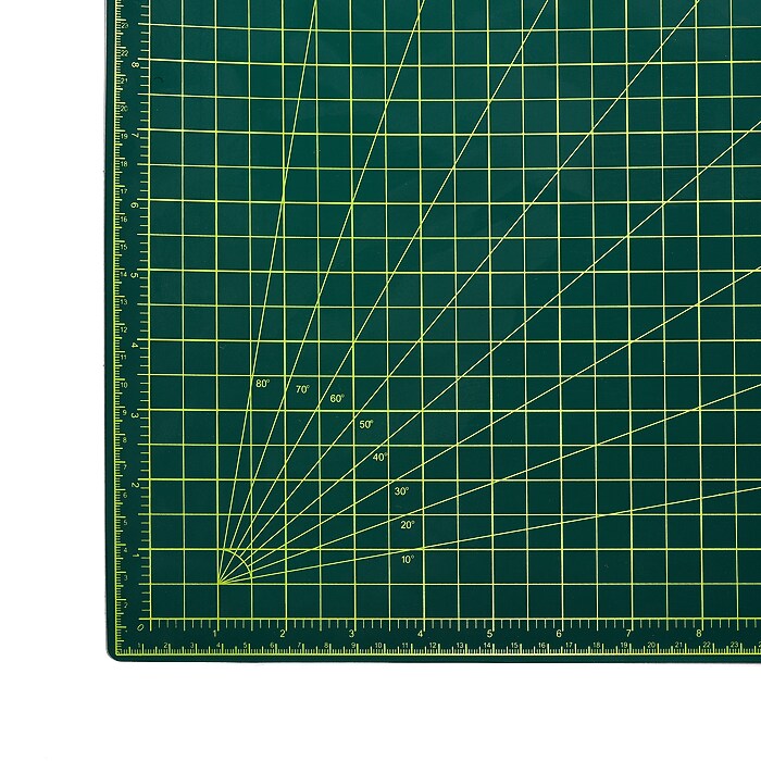 30 in. x 42 in. Self Healing Reversible Cutting Mat, Green/Black