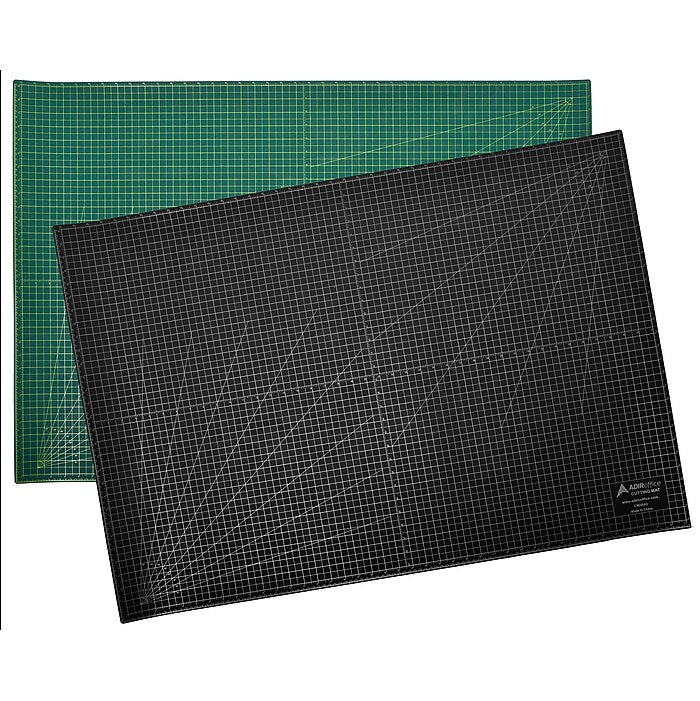 36 in. x 48 in. Self Healing Reversible Cutting Mat, Green/Black 2 Pack