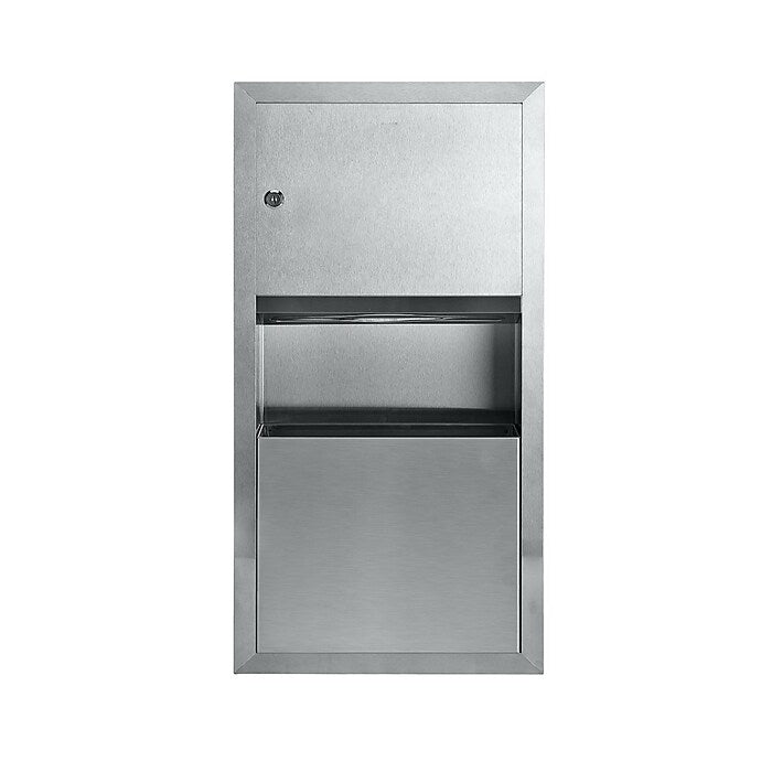 Surface Mounted Paper Towel Dispenser / Waste Receptacle