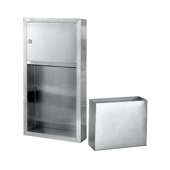 Surface Mounted Paper Towel Dispenser / Waste Receptacle