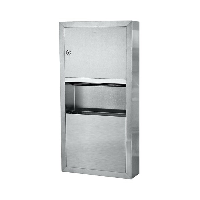 Surface Mounted Paper Towel Dispenser / Waste Receptacle