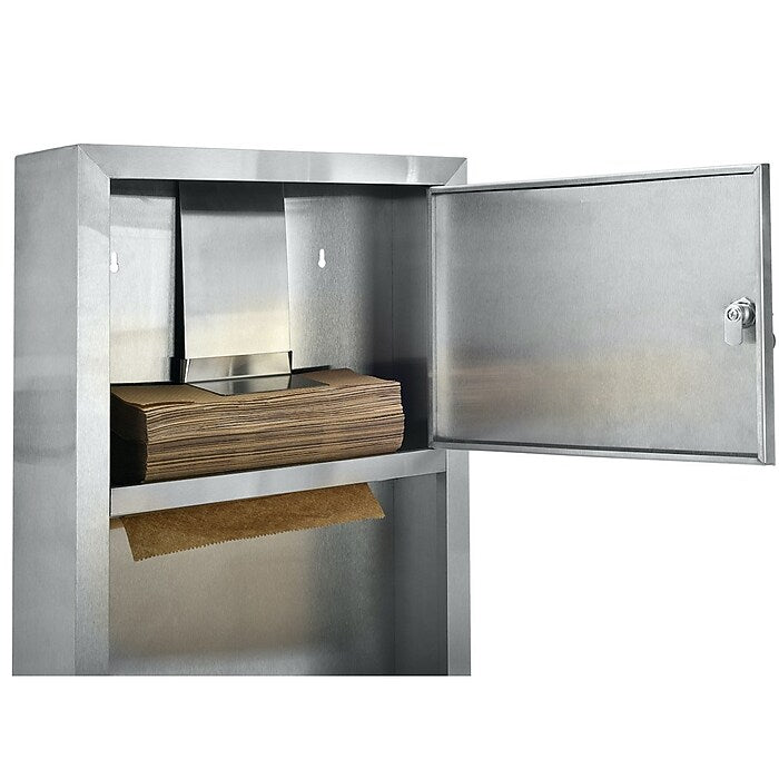 Surface Mounted Paper Towel Dispenser / Waste Receptacle