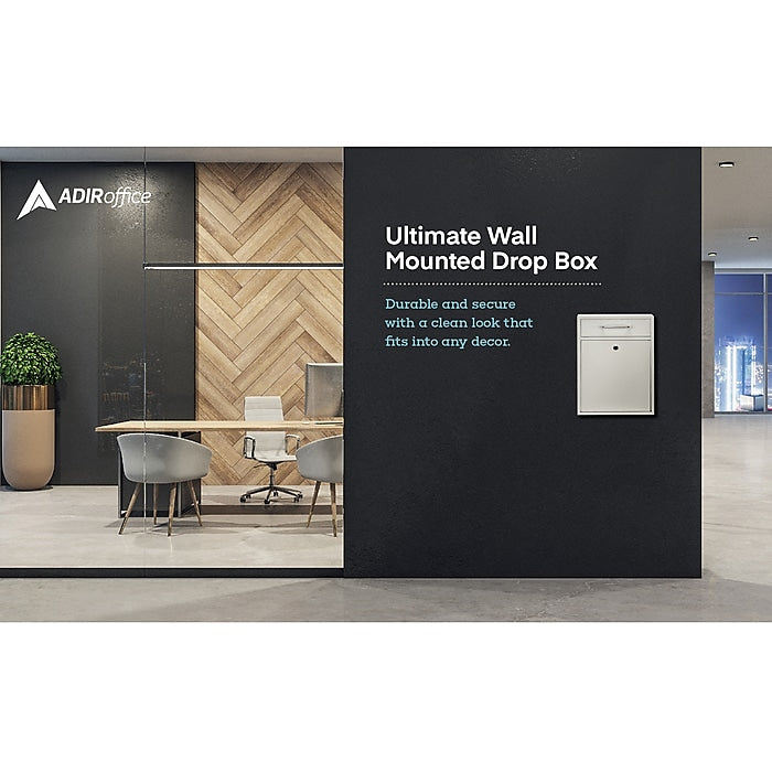 Large Wall Mountable Mailbox with Key Lock