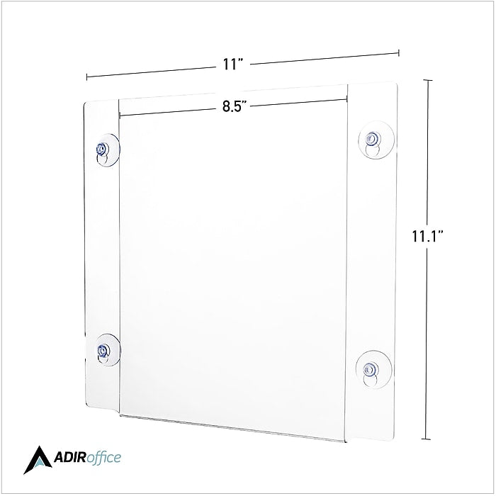 8.5''x11'' Acrylic Window Sign Holder with Suction Cups, 2 pack