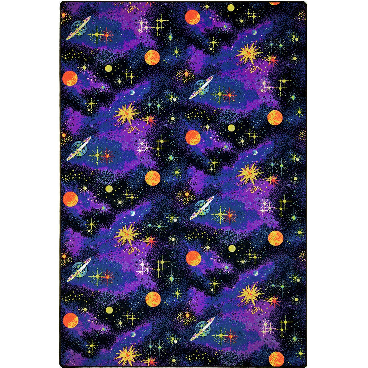 Space Explorer 6' x 6' area rug in color Fluorescent