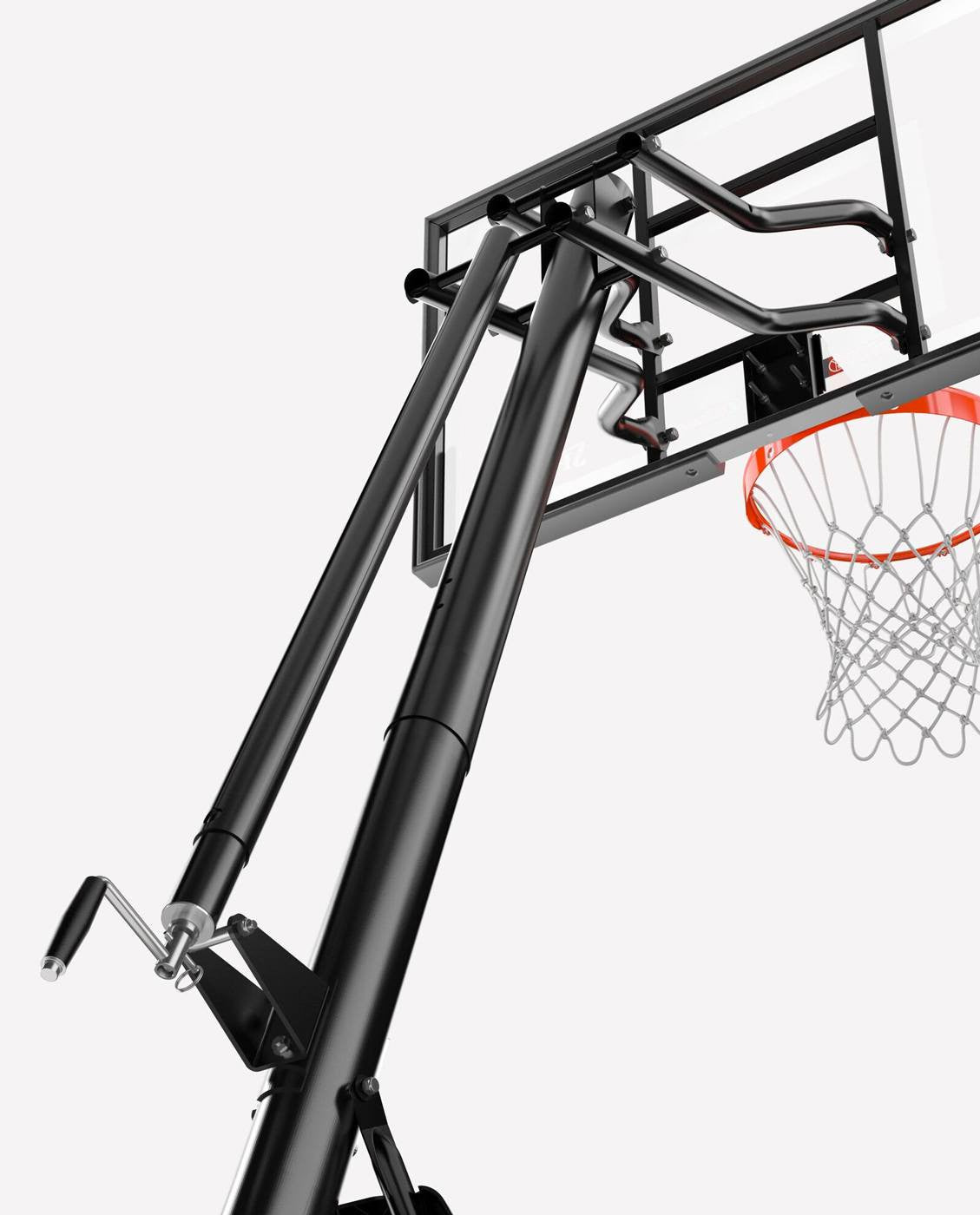 Spalding 54" Acrylic Ultimate Hybrid Portable Basketball Hoop