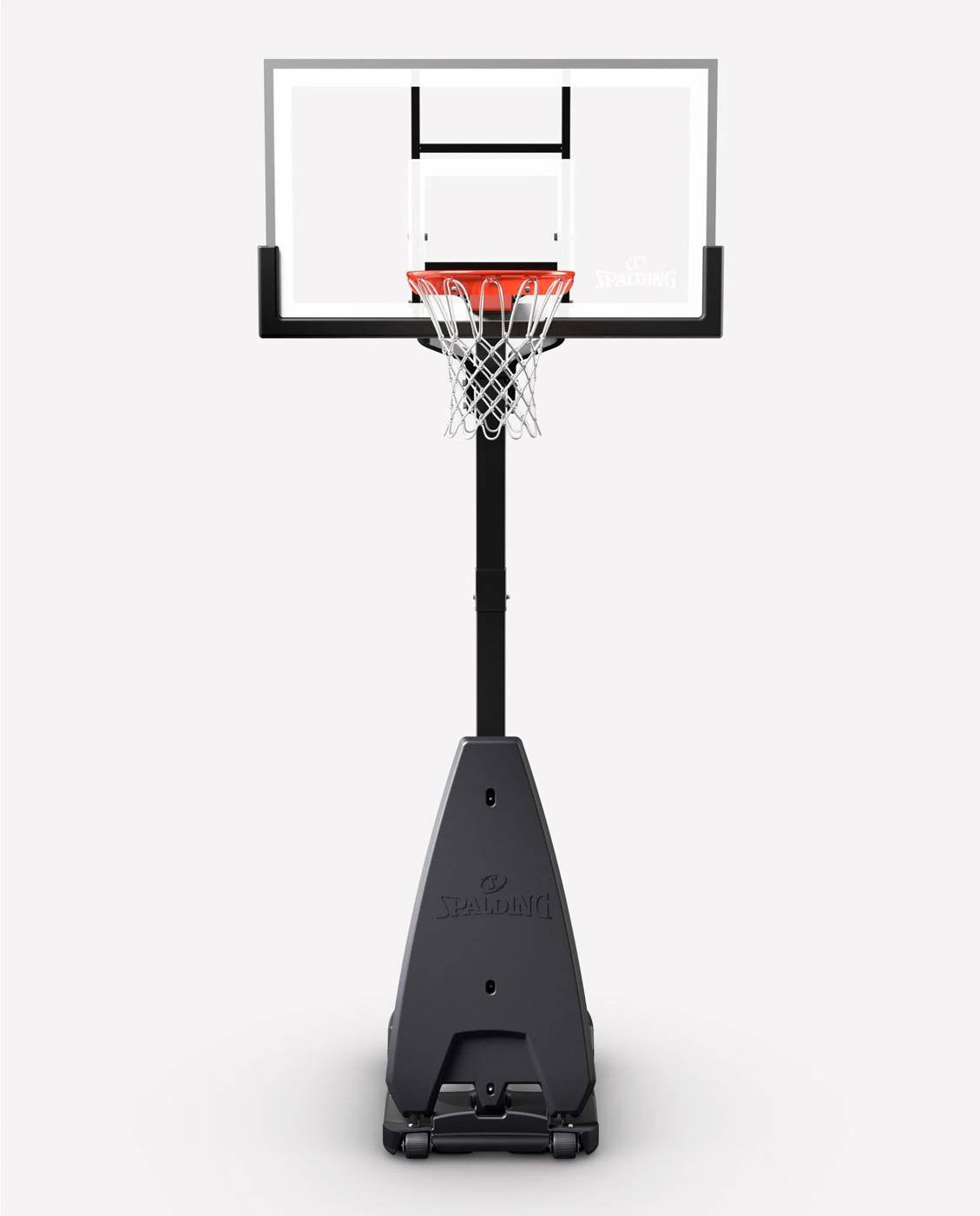 Spalding 54" Glass Ultimate Hybrid Portable Basketball Hoop