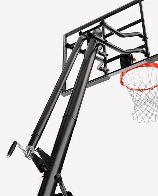 Spalding 60" Acrylic Ultimate Hybrid Portable Basketball Hoop