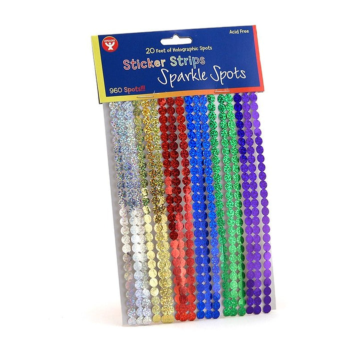 Sticker Strip Spots - Holographic Sparkle, 960 ct